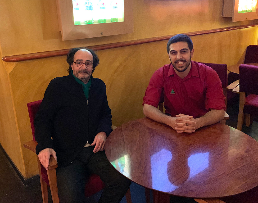 El diseñador Carles Riart y el Bar Manager Simón Pacielo en 2019