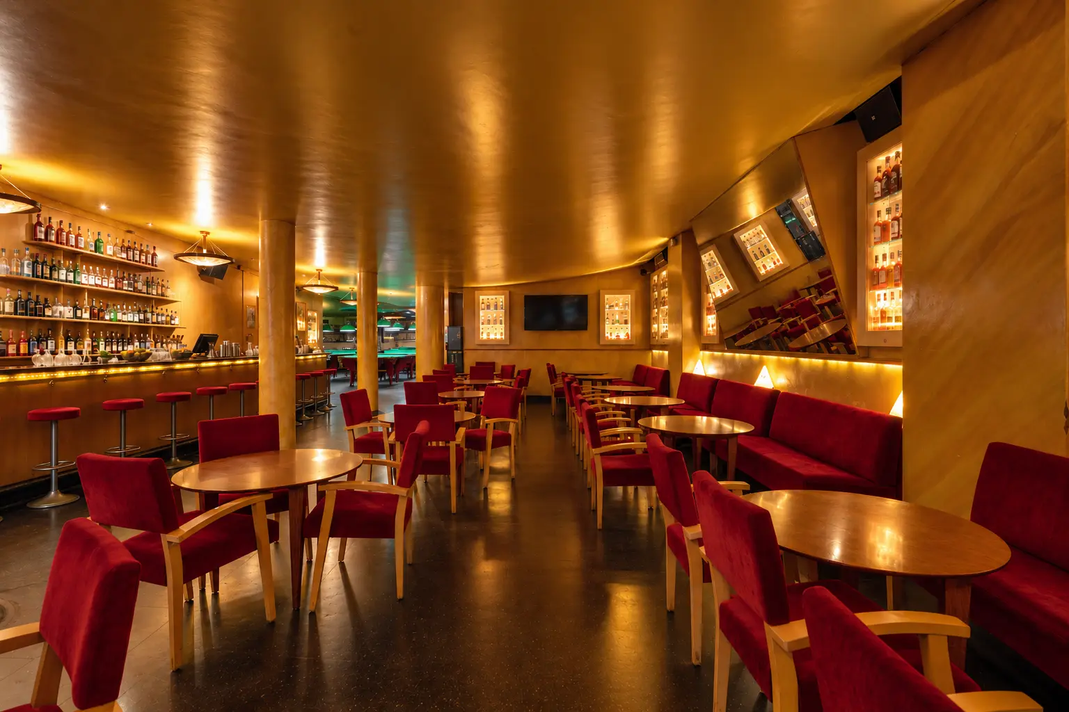 Ambiente del local de Snooker Barcelona
